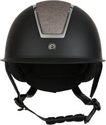 HORZE Monarch Metallic Glitter Ridhjälm - Svart 52-54