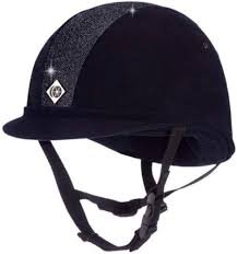 Charles Owen YR8 Ridhjälm - Navy Glitter 53