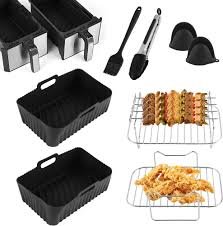 Silikonformar för Varmluftsfritös - 8-pack