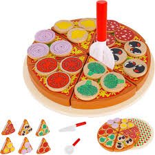 Kruzzel Pizzaset i Trä för Barn